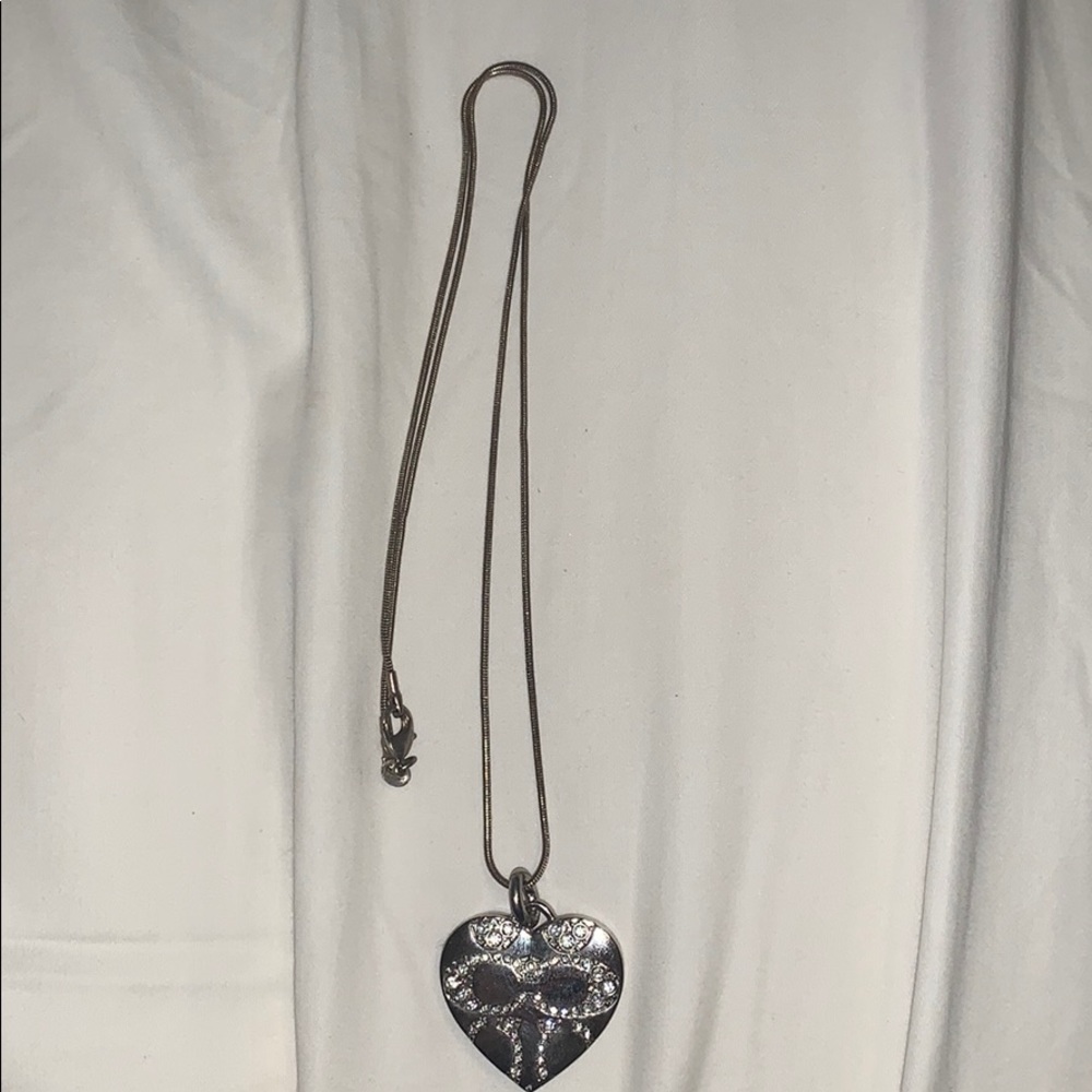 coach heart locket